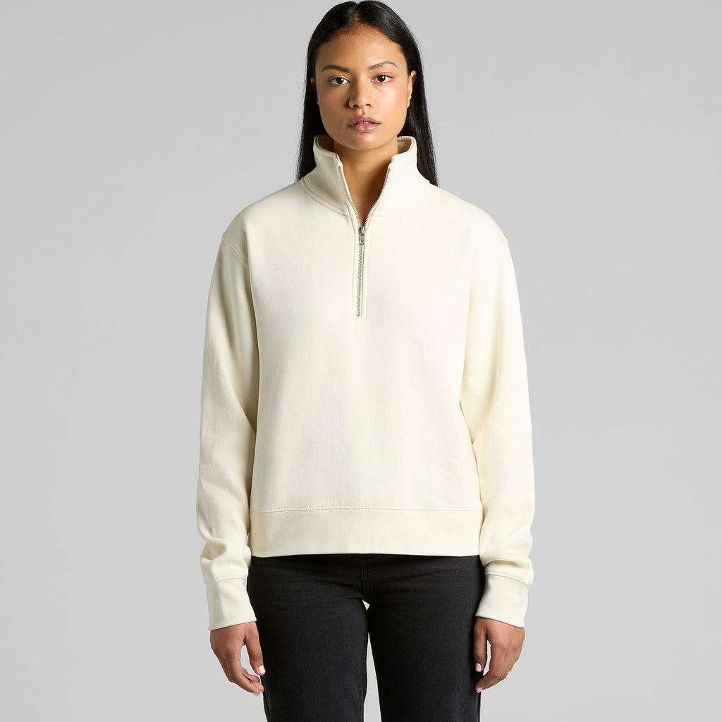 Women's Stencil Half Zip Crew | Arena Custom Blanks