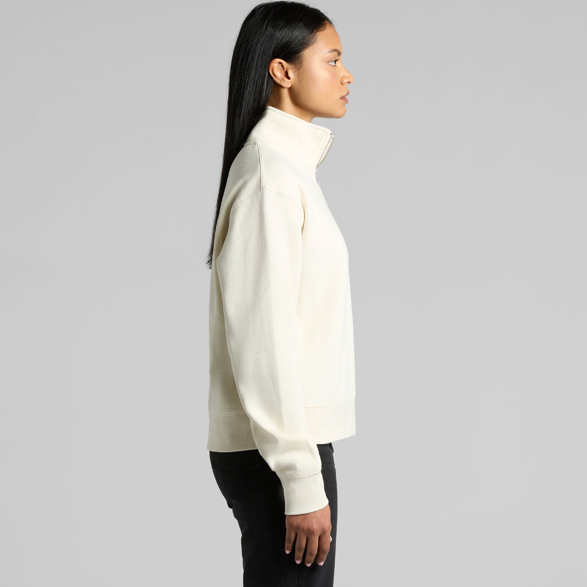 Women's Stencil Half Zip Crew | Arena Custom Blanks