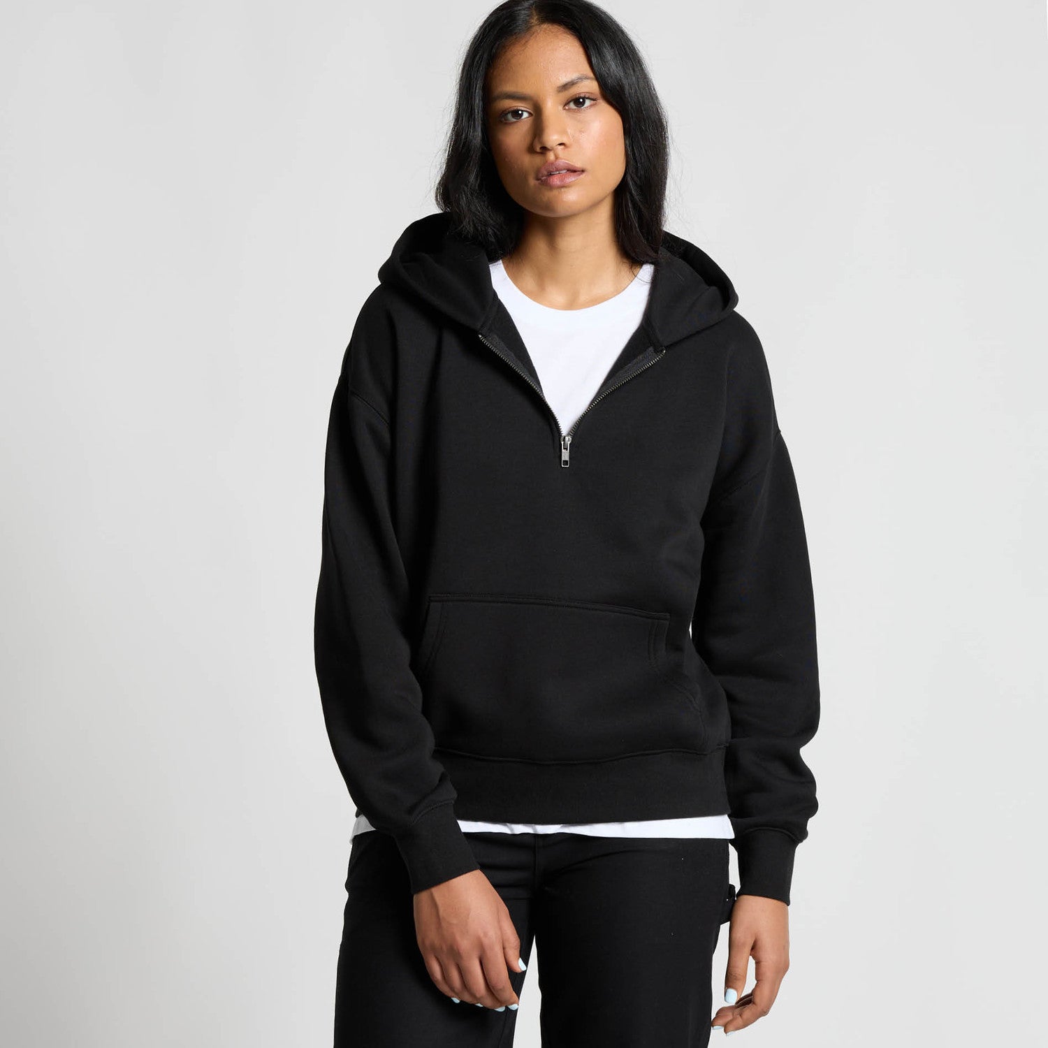 Women's Relax Half Zip Hood | Arena Custom Blanks